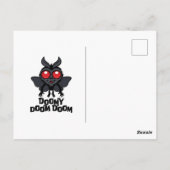Doomy Doom Doom Schattige Mothman Cryptid Briefkaart (Achterkant)