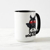 Doomy Doom Doom Schattige Mothman Cryptid Mok (Voorkant rechts)