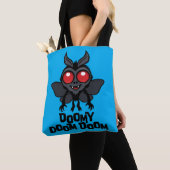 Doomy Doom Doom Schattige Mothman Cryptid Tote Bag (Dichtbij)