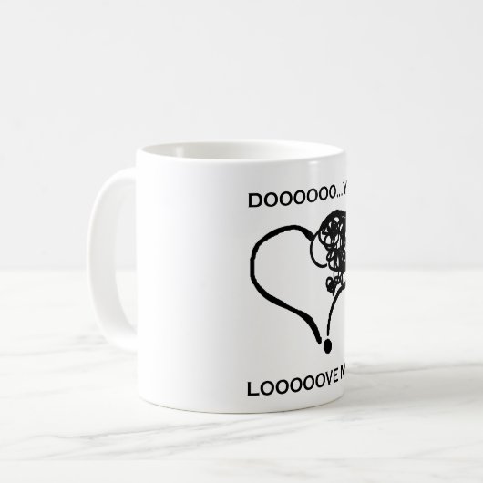 Dooo je? Kijk me uit! Koffiemok (Voorkant links)