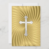 Doop 1e Communie Bevestiging Gold Pearl Kaart (Voorkant)