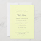 Doop 1e Communie Bevestiging Kruis Geel Kaart (Achterkant)