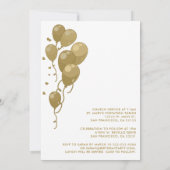 Doop 1e verjaardag roze gouden tekst foto kaart (Achterkant)