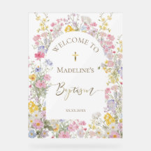 Doop aquarel weide bloemen