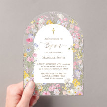 Doop aquarel weide bloemen