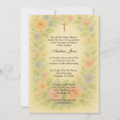 Doop Azure Blauwe Moeder & Kind Bloemen Kaart (Voorkant)