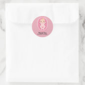 Doop baby ronde sticker (Tas)