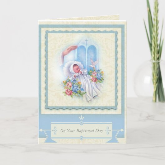 DOOP Baby  Rozen Zegen Kaart (Voorkant)