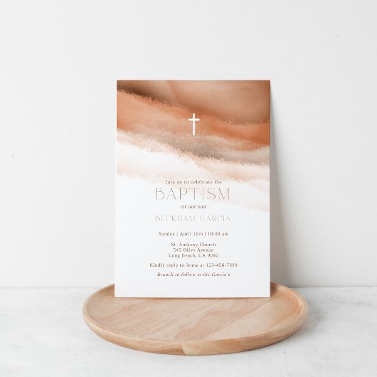 Doop, bewerkbaar, Eerste Heilige Communie Kaart