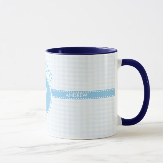 Doop Blauw Kind van God, Aanpasbaar Mok (Rechts)