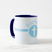 Doop Blauw Kind van God, Aanpasbaar Mok (Voorkant links)