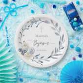 Doop blauwe krans Papier Bord (Feest)