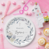 Doop blauwe krans Papier Bord (Feest)