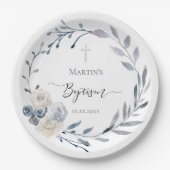 Doop blauwe krans Papier Bord (Voorkant)