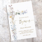 Doop bloemenkruis kaart