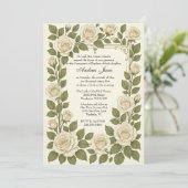 Doop Bloemrijk Jezus Gezegende Moeder Rozen Kaart (Staand voorkant)