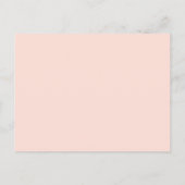Doop Blozen Roze Dank Je Briefkaart (Achterkant)