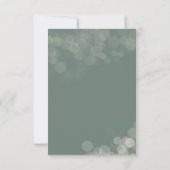 Doop Bokeh Lichten Widming Doopfeest Kaart (Achterkant)