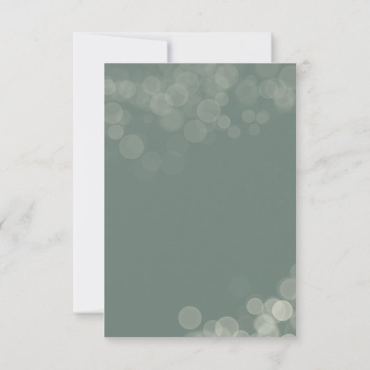 Doop Bokeh Lichten Widming Doopfeest Kaart (Achterkant)