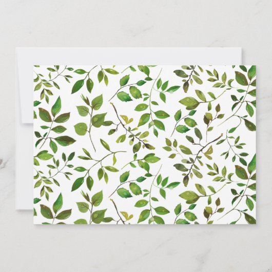 Doop Botanische doopfoto Kaart (Achterkant)