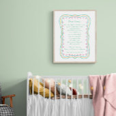 Doop Cadeau Grootouder Gebed Kinderkamer Muur Kuns Poster