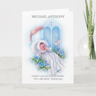 Doop Christelijke Doop Schriftuur Baby Jongen Kaart