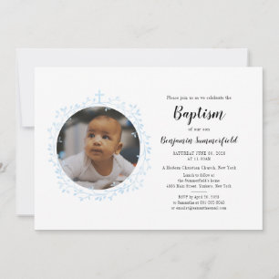 Doop Christelijke Religieuze Gebeurtenis Baby Foto Kaart