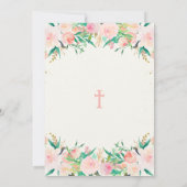 Doop Christening Bloemstuk Tafelkaart Kaart (Achterkant)