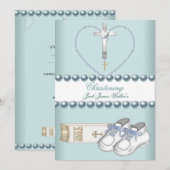 Doop Christening Jongen Roze Wit Blauw (Voorkant / Achterkant)