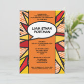 Doop Christening Modern Pret Typografisch Kaart (Staand voorkant)