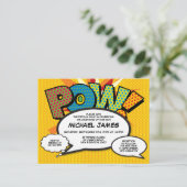 Doop Christening Moderne Foto Stripboek Uitnodiging Briefkaart (Staand voorkant)