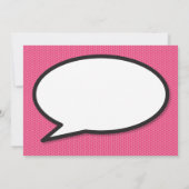 Doop Christening Roze Pret Moderne Stripboek Kaart (Achterkant)