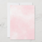 Doop Christening Waterverf Groene Bladeren Roze Go Kaart (Achterkant)