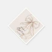 Doop Coquette Strik met Parel Servet (Hoek)