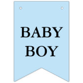 Doop Cross Blue Zwart Jongen Foto Vlaggetjes (Eerste vlag)