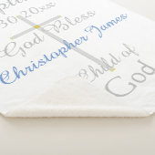 Doop Cross Boy Blue Star Rattle Medium Sherpa Deken (3/4)