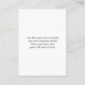 Doop Cross Crest Groen Baby Jongen Informatiekaartje (Achterkant)