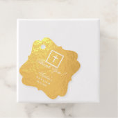 Doop Cross Elegante Kalligrafie Dank u Script Bedankjes Labels (Met doos)