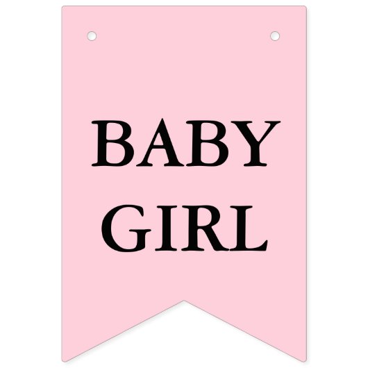 Doop Cross Pink Black Foto Vlaggetjes (Eerste vlag)