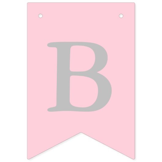 Doop Cross Roze Wit Foto Bunting Banner (Derde vlag)