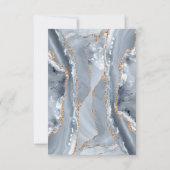 Doop dank u blauwe agaat kruis kaart (Achterkant)