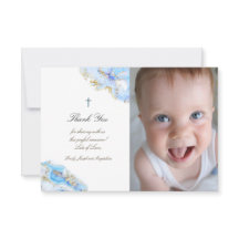 Doop dank u blauwe inkt marmer