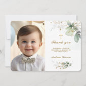 Doop Dank u Fotokaart Bedankkaart (Voorkant)