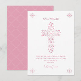 Doop, dank u kaart - Aangepaste notitie van het me