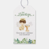 Doop Dank u Label. Cadeau Labels in Spanish Boys Cadeaulabel (Achterkant)