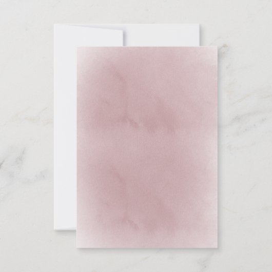 Doop dank u waterverf rozen kaart (Achterkant)