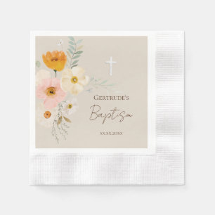 Doop delicate boeket favor labels servet