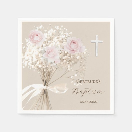 Doop delicate boeket  servet (Voorkant)