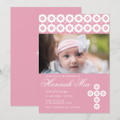 Doop, doop, Communie Uitnodiging - Meisje (Voorkant / Achterkant)