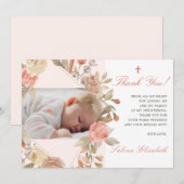 Doop doop doop Baby Rozen tuin foto Bedankkaart (Voorkant / Achterkant)